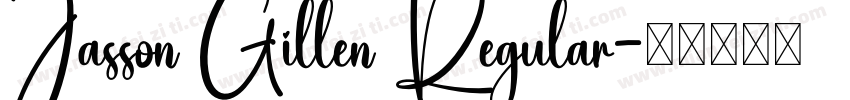 Jasson Gillen Regular字体转换